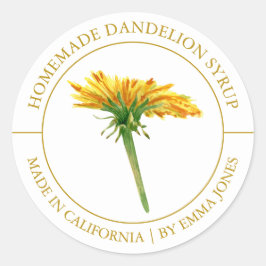 Etiqueta moderna de Dandelion