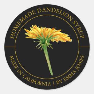 Etiqueta moderna de Dandelion