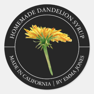 Etiqueta moderna de Dandelion
