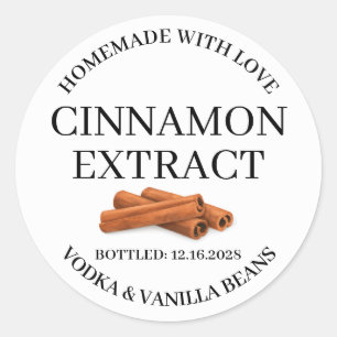 Etiqueta moderna de extracto de canela Sticker ZVE