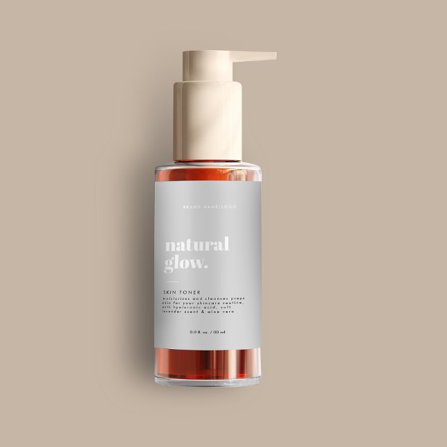 Etiqueta moderna de frasco cosmético (Subido por el creador)