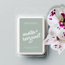 Etiqueta moderna de fundición de cera de soja de m