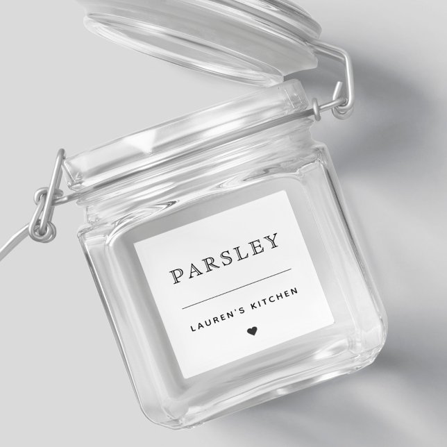 Etiqueta moderna de jarra de especias para cocina  (Subido por el creador)