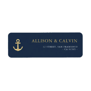 Etiqueta moderna de la dirección marítima