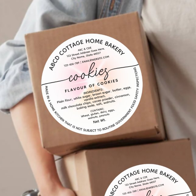 Etiqueta moderna de la ley de cabaña de cookies (Subido por el creador)