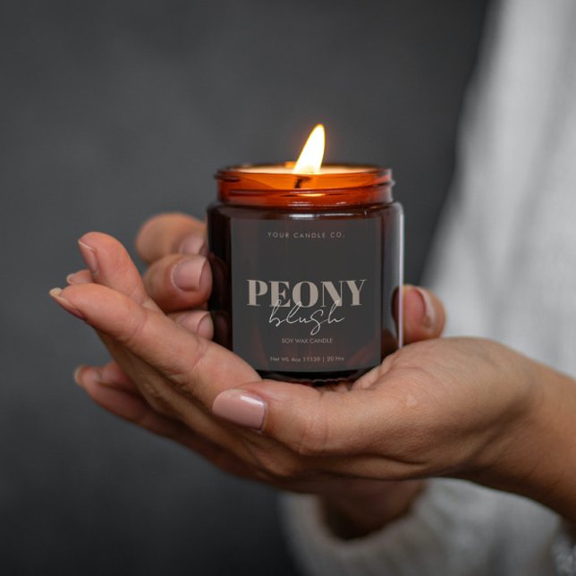 Etiqueta moderna de la vela Personalizado Minimali (Subido por el creador)