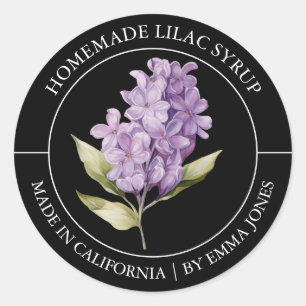 Etiqueta moderna de Lilac
