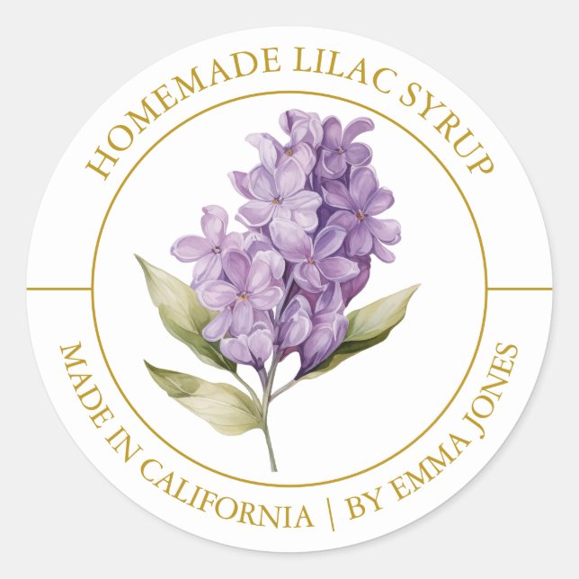 Etiqueta moderna de Lilac (Anverso)