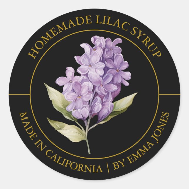 Etiqueta moderna de Lilac (Anverso)