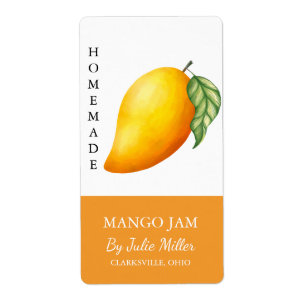 Etiqueta moderna de mango casero