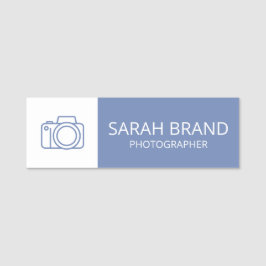 Etiqueta moderna de nombre de empresa con logotipo