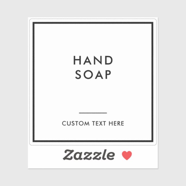 Etiqueta moderna de organización del baño en casa (Hoja)