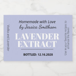 Etiqueta moderna de pegatina de extracto de lavand