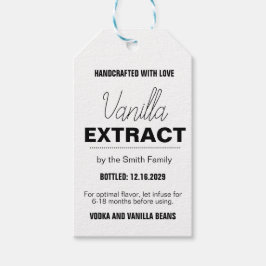 Etiqueta moderna de pegatina para extracto de vain