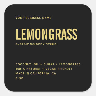 Etiqueta moderna de producto de exfoliación de cue