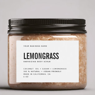 Etiqueta moderna de producto de exfoliación de cue