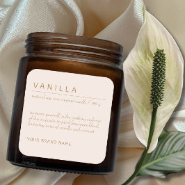 Etiqueta moderna de productos cosméticos minimalis