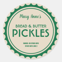 Etiqueta moderna de tarro de caramelo