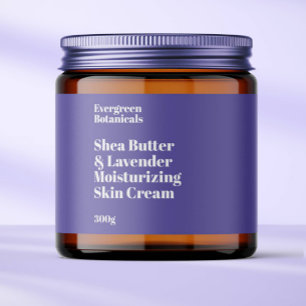 Etiqueta moderna de tarro de cosméticos impermeabl