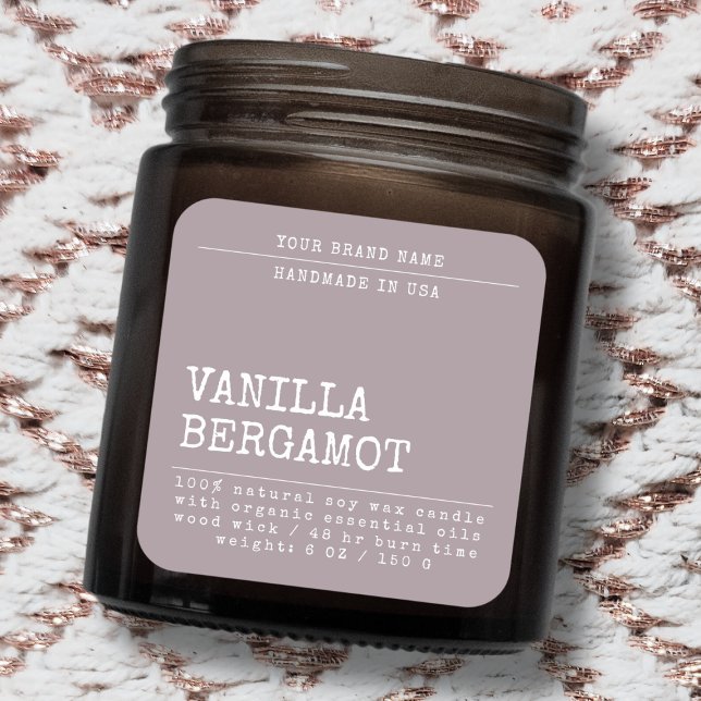 Etiqueta moderna de vela cosmética simple para agr (Subido por el creador)