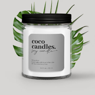 Etiqueta moderna de velas