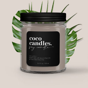 Etiqueta moderna de velas