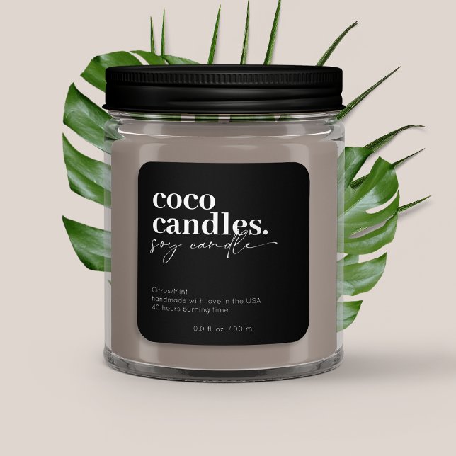 Etiqueta moderna de velas (Subido por el creador)