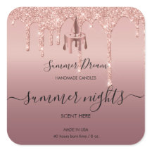 Etiqueta moderna de velas de cera de miel hecha a 