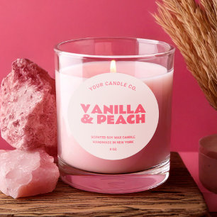 Etiqueta moderna de velas Minimalistas