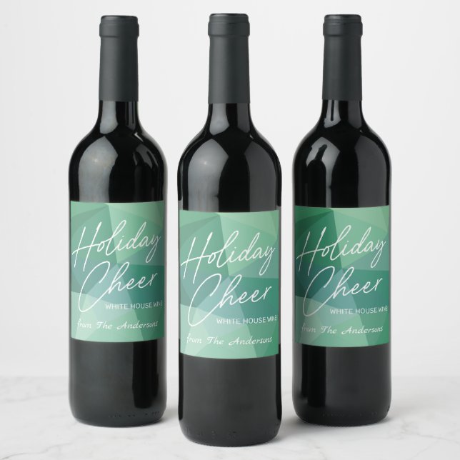 Etiqueta moderna de vino de vacaciones abstractas (Botellas)