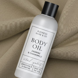 Etiqueta moderna del frasco cosmético de 4 OZ de 1