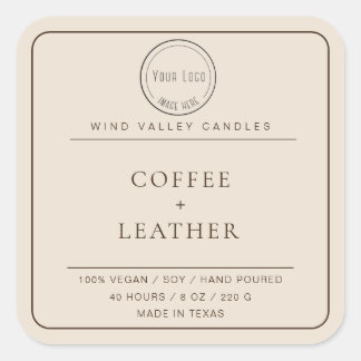 Etiqueta moderna del logotipo minimalista marrón b