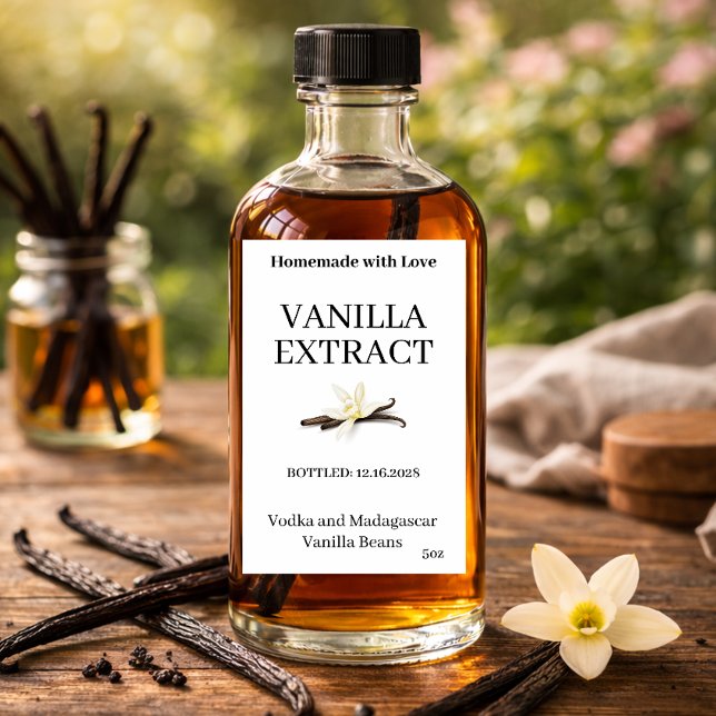 Etiqueta moderna para extracto de vainilla VE102tr (Subido por el creador)