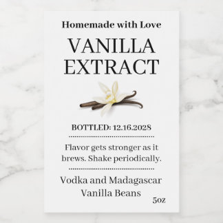 Etiqueta moderna para extracto de vainilla ZVEG_10