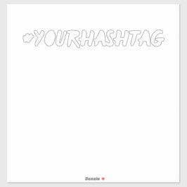 Etiqueta | Moderna pegatina de parachoques de medi