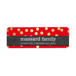 ETIQUETA MODERNA puntos de confeti juguetón Reliev