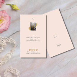 Etiqueta moderna Rubor Clothing Price con logotipo