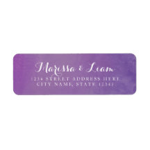 Moderna y elegante acuarela | Dirección violeta