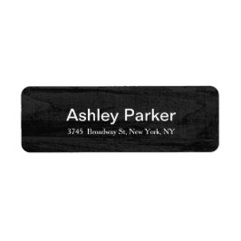 Etiqueta Moderna Y Elegante Madera Gris Elegante