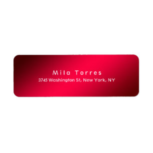 Etiqueta Moderno, elegante, único, rojo creativo