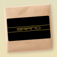 Moderno estilo Editable Gold Text & Line Stripes