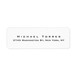 Etiqueta Moderno estilo sencillo elegante creativo negro y 