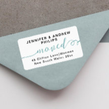 Moderno Hemos movido nueva dirección caligrafía el