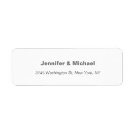 Etiqueta Moderno y elegante Boda Minimalista simple