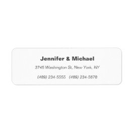 Etiqueta Moderno y elegante Boda Minimalista simple