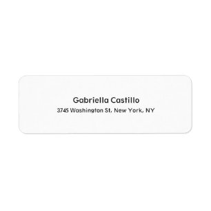 Etiqueta Moderno y elegante profesional de moda Simple Blan