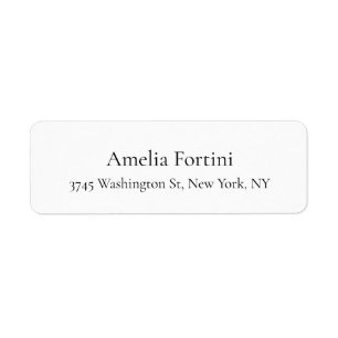 Etiqueta Moderno y sencillo elegante Minimalista