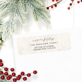 Etiqueta Modernos y elegantes Navidades del Boho Dirección