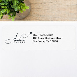 Etiqueta Modo avión, viajes, guión Minimalista, aviación