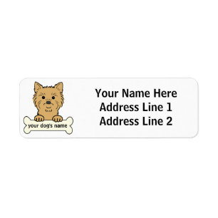 Etiqueta Mojón Terrier personalizado